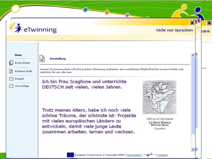 Twin. Space: esempi • Ambiente di collaborazione online sicuro • Ogni progetto e. Twinning