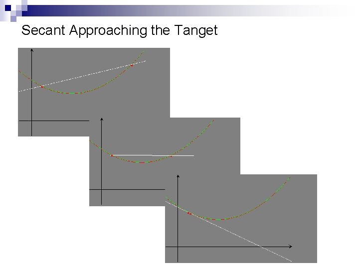 Secant Approaching the Tanget Copyright © by Holt, Rinehart and Winston. All rights reserved.