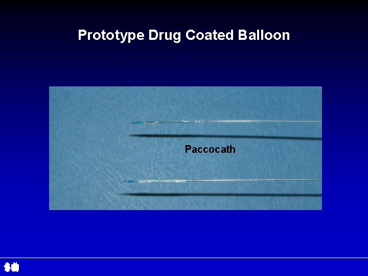 Prototype Drug Coated Balloon non-coated Paccocath coated 