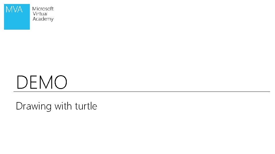 DEMO Drawing with turtle 