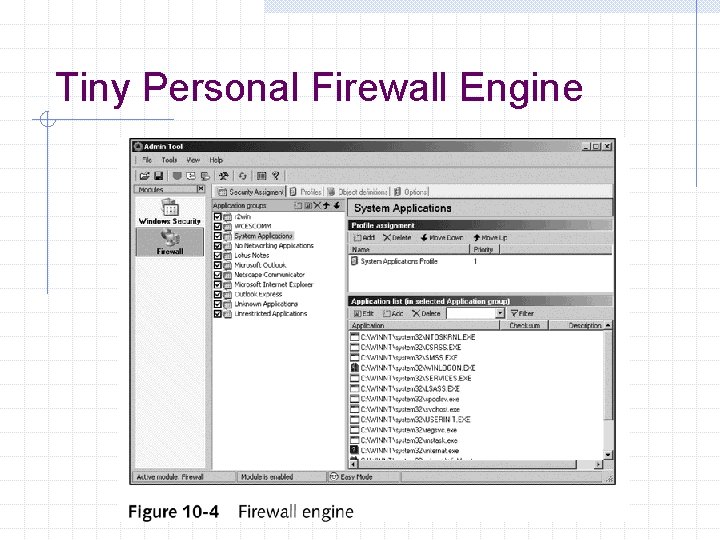 Tiny Personal Firewall Engine 