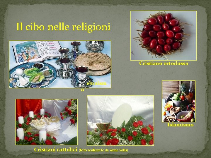 Il cibo nelle religioni Cristiano ortodossa o ebraism Islamismo Cristiani cattolici (foto realizzate da