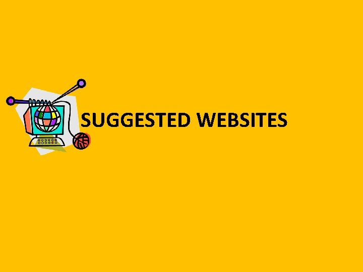 SUGGESTED WEBSITES 