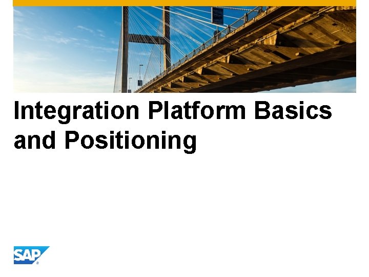 Integration Platform Basics and Positioning 