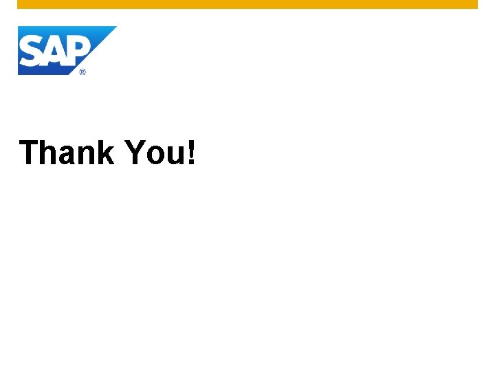 Thank You! Thank You!