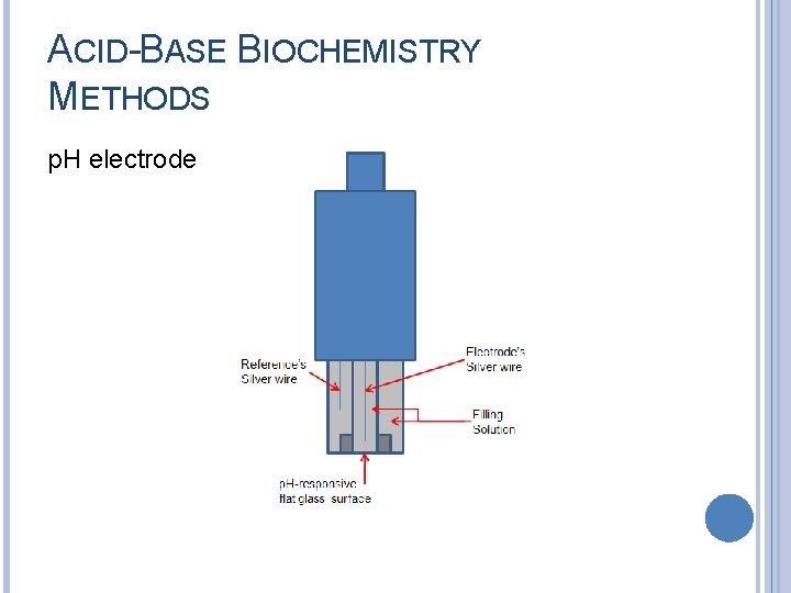 ACID-BASE BIOCHEMISTRY METHODS p. H electrode 