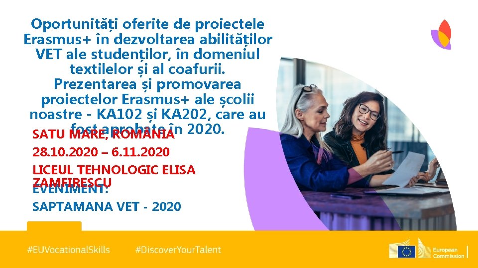 Oportunități oferite de proiectele Erasmus+ în dezvoltarea abilităților VET ale studenților, în domeniul textilelor