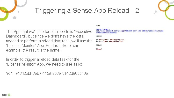 Triggering a Sense App Reload - 2 The App that we'll use for our
