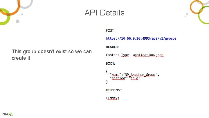 API Details This group doesn't exist so we can create it: 