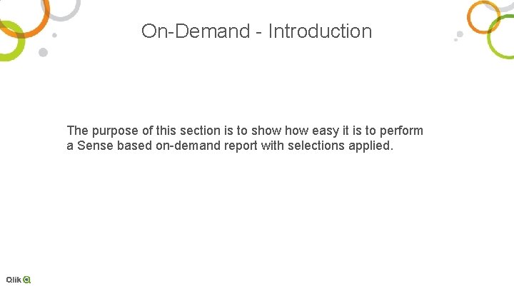 On-Demand - Introduction The purpose of this section is to show easy it is