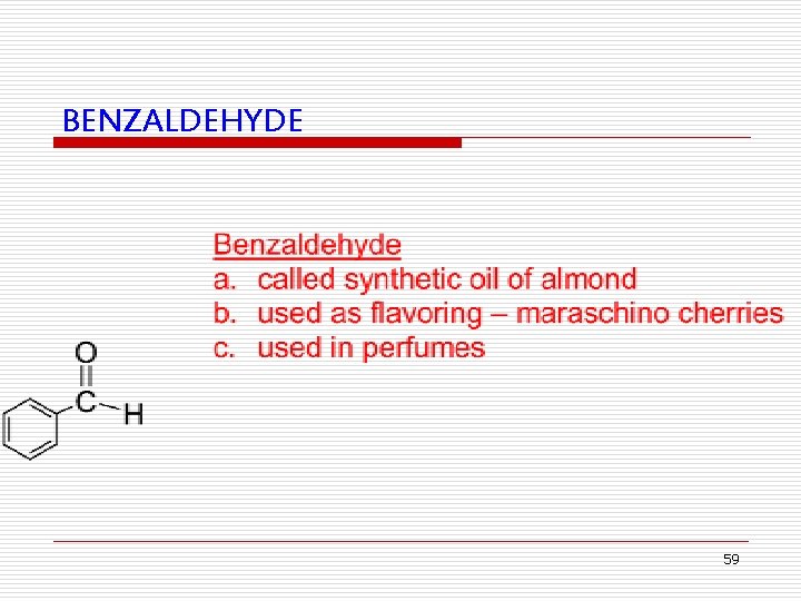 BENZALDEHYDE 59 