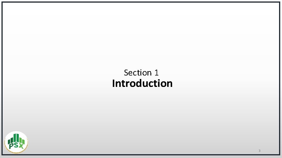 Section 1 Introduction 3 
