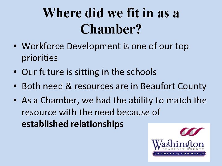 Meeting at Beaufort County Schools Central Office Partnership