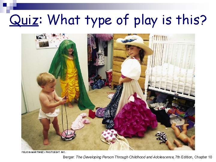 Quiz: What type of play is this? FELICIA MARTINEZ / PHOTOEDIT, INC. Berger: The