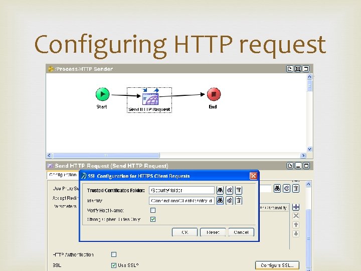 Configuring HTTP request 