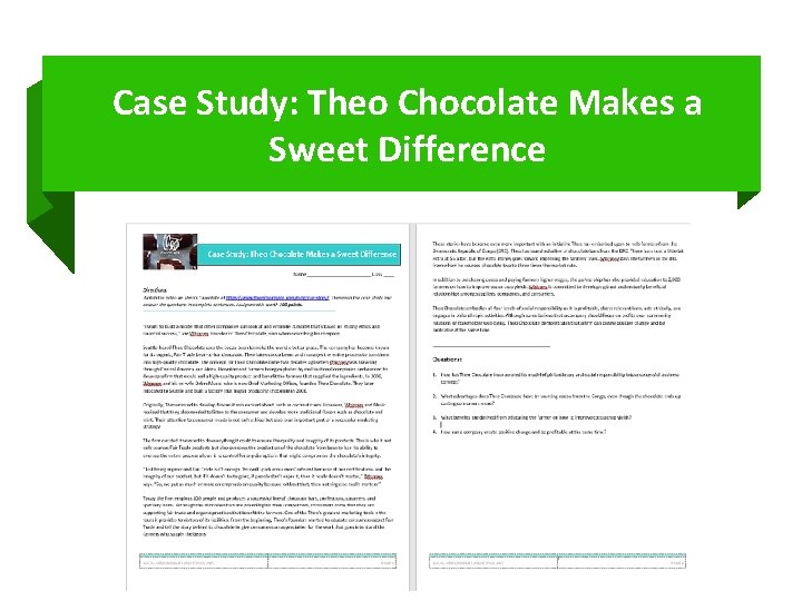 Case Study: Theo Chocolate Makes a Sweet Difference 