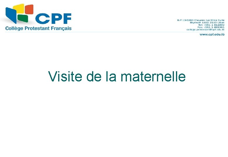 28 Visite de la maternelle 