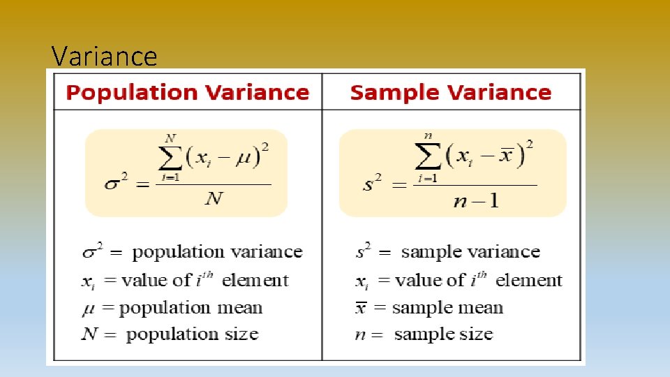 Variance 