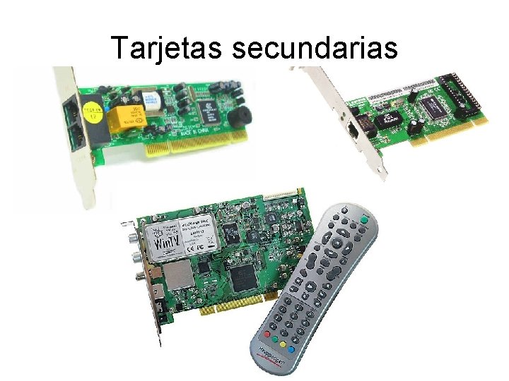 Tarjetas secundarias 