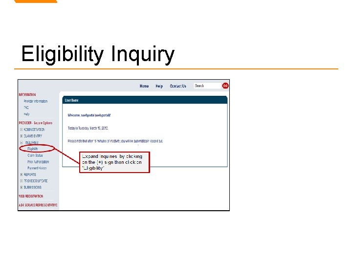 Eligibility Inquiry 