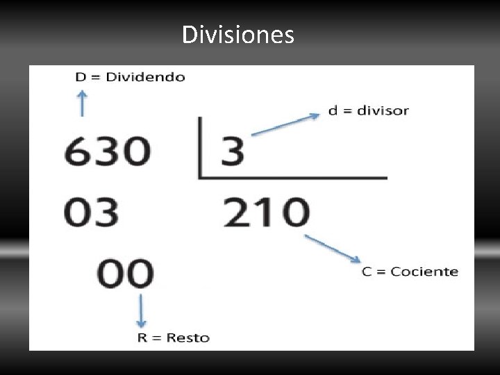 Divisiones 