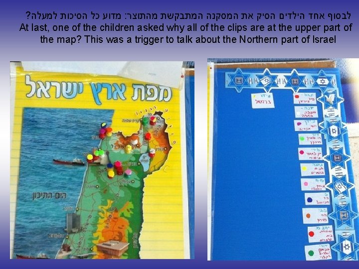 ? מדוע כל הסיכות למעלה : לבסוף אחד הילדים הסיק את המסקנה המתבקשת מהתוצר ? מדוע כל הסיכות למעלה : לבסוף אחד הילדים הסיק את המסקנה המתבקשת מהתוצר