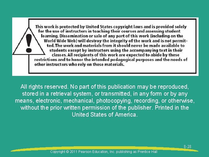 All rights reserved. No part of this publication may be reproduced, stored in a All rights reserved. No part of this publication may be reproduced, stored in a