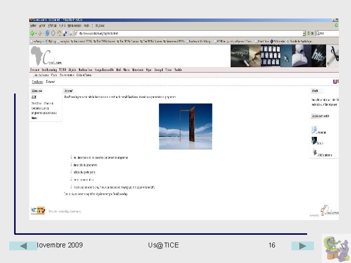Novembre 2009 Us@TICE 16 