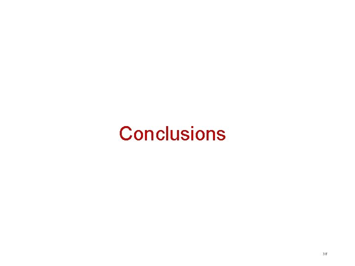 Conclusions 36 Conclusions 36