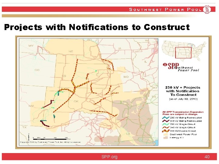 Projects with Notifications to Construct SPP. org 40 Projects with Notifications to Construct SPP. org 40
