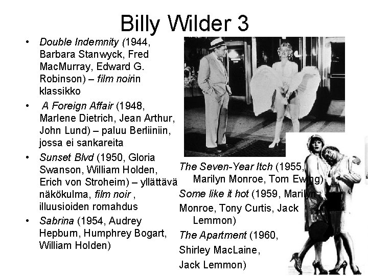 Billy Wilder 3 • Double Indemnity (1944, Barbara Stanwyck, Fred Mac. Murray, Edward G.