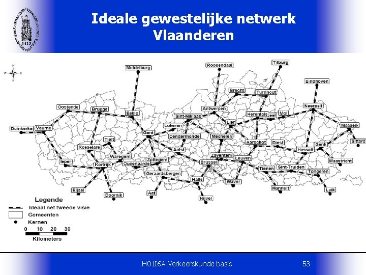 Ideale gewestelijke netwerk Vlaanderen H 01 I 6 A Verkeerskunde basis 53 