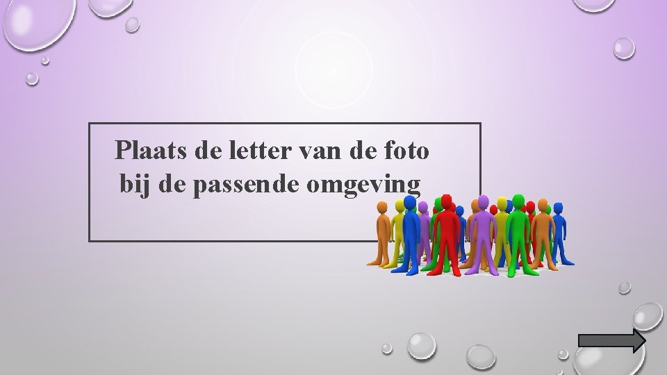 Plaats de letter van de foto bij de passende omgeving 