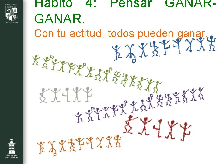 Hábito 4: Pensar GANAR. Con tu actitud, todos pueden ganar. 