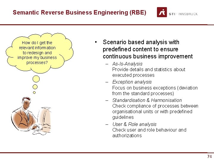 Semantic Reverse Business Engineering (RBE) How do I get the relevant information to redesign