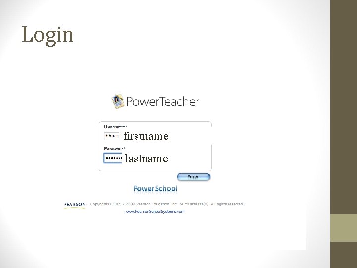 Login firstname lastname Login firstname lastname