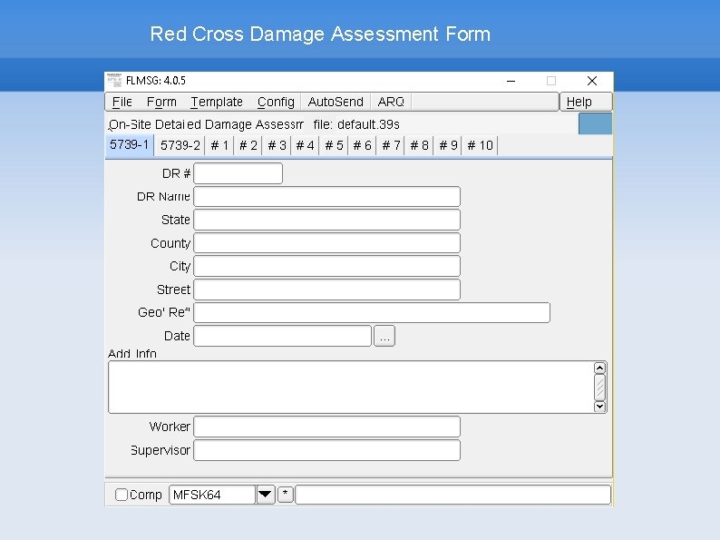 Red Cross Damage Assessment Form 