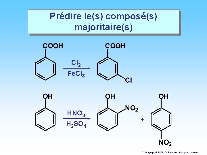 Prédire le(s) composé(s) majoritaire(s) Cl 2 Fe. Cl 3 HNO 3 H 2 SO