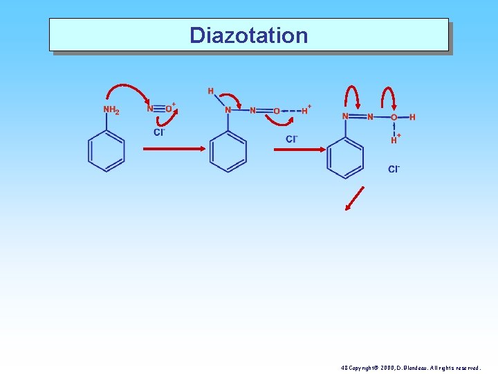 Diazotation 48 Copyright© 2000, D. Blondeau. All rights reserved. 