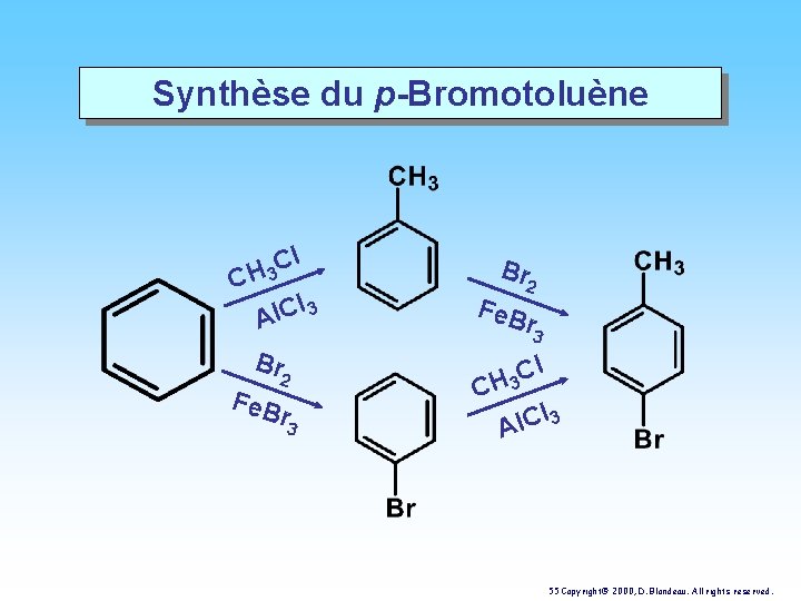 Synthèse du p-Bromotoluène l C H 3 C l 3 Al. C Br 2