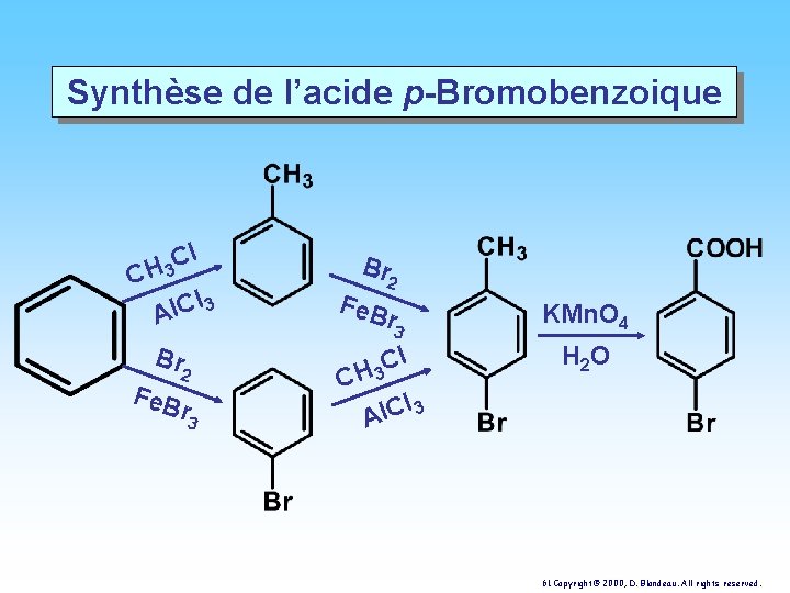 Synthèse de l’acide p-Bromobenzoique C l C H 3 l 3 Al. C Br