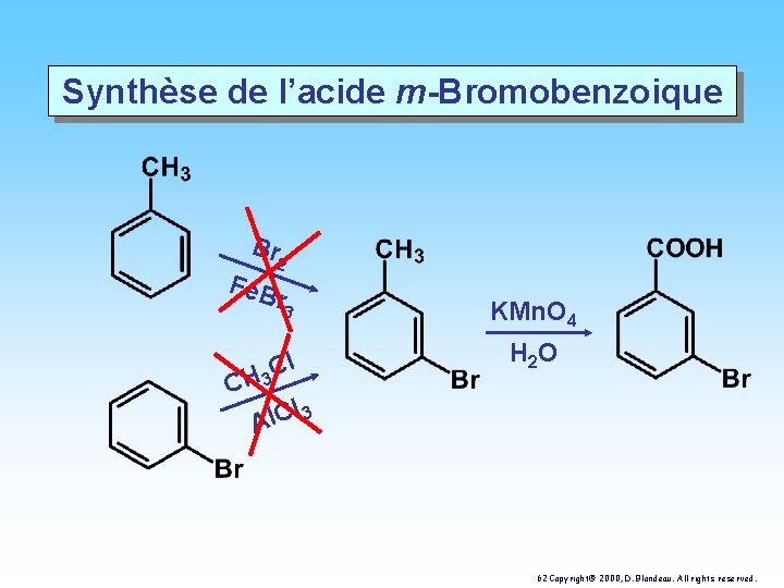 Synthèse de l’acide m-Bromobenzoique Br Fe. B 2 r 3 C l H 3