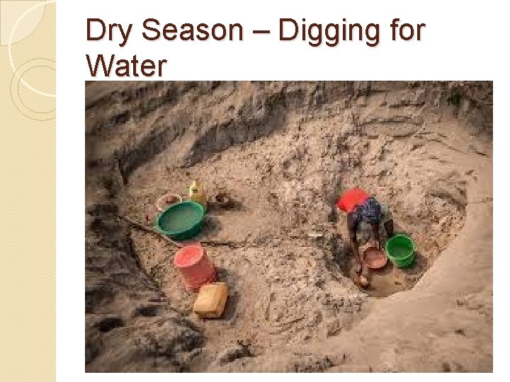 Dry Season – Digging for Water 