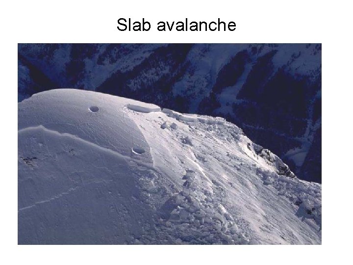 Slab avalanche 