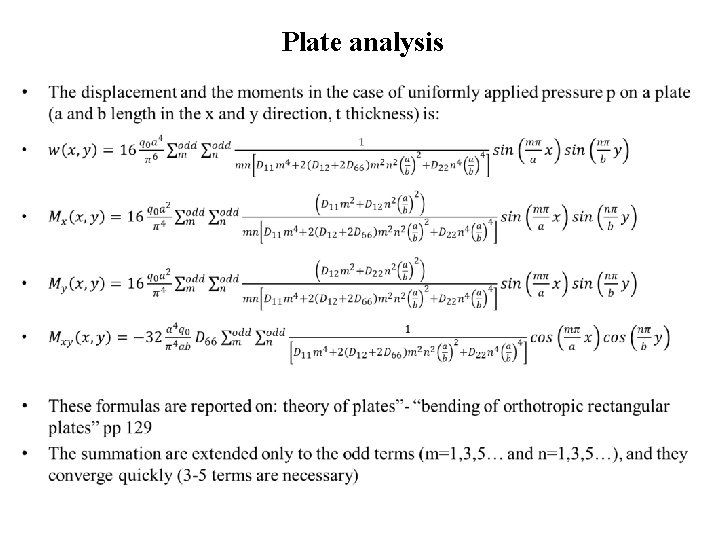 Plate analysis • 