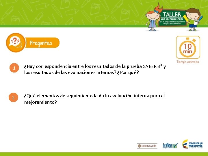 1 ¿Hay correspondencia entre los resultados de la prueba SABER 3° y los resultados