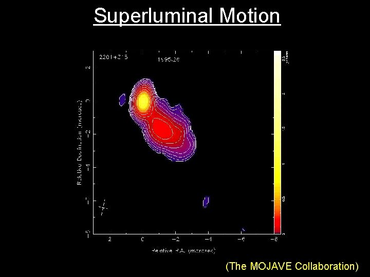 Superluminal Motion (The MOJAVE Collaboration) Superluminal Motion (The MOJAVE Collaboration)