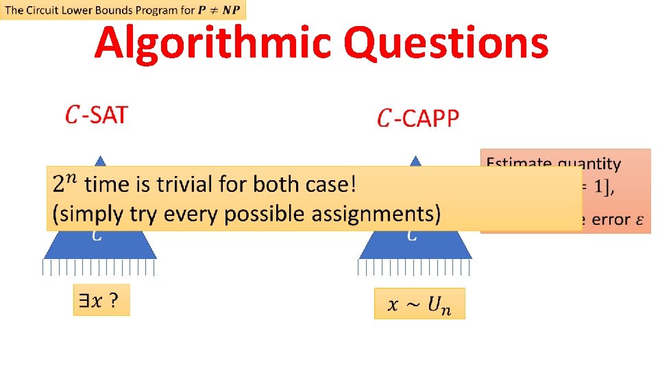  Algorithmic Questions 