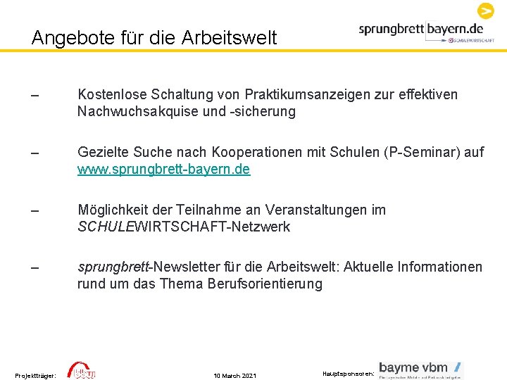 Angebote für die Arbeitswelt – Kostenlose Schaltung von Praktikumsanzeigen zur effektiven Nachwuchsakquise und -sicherung