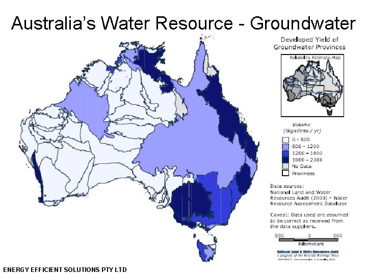 Australia’s Water Resource - Groundwater ENERGY EFFICIENT SOLUTIONS PTY LTD 